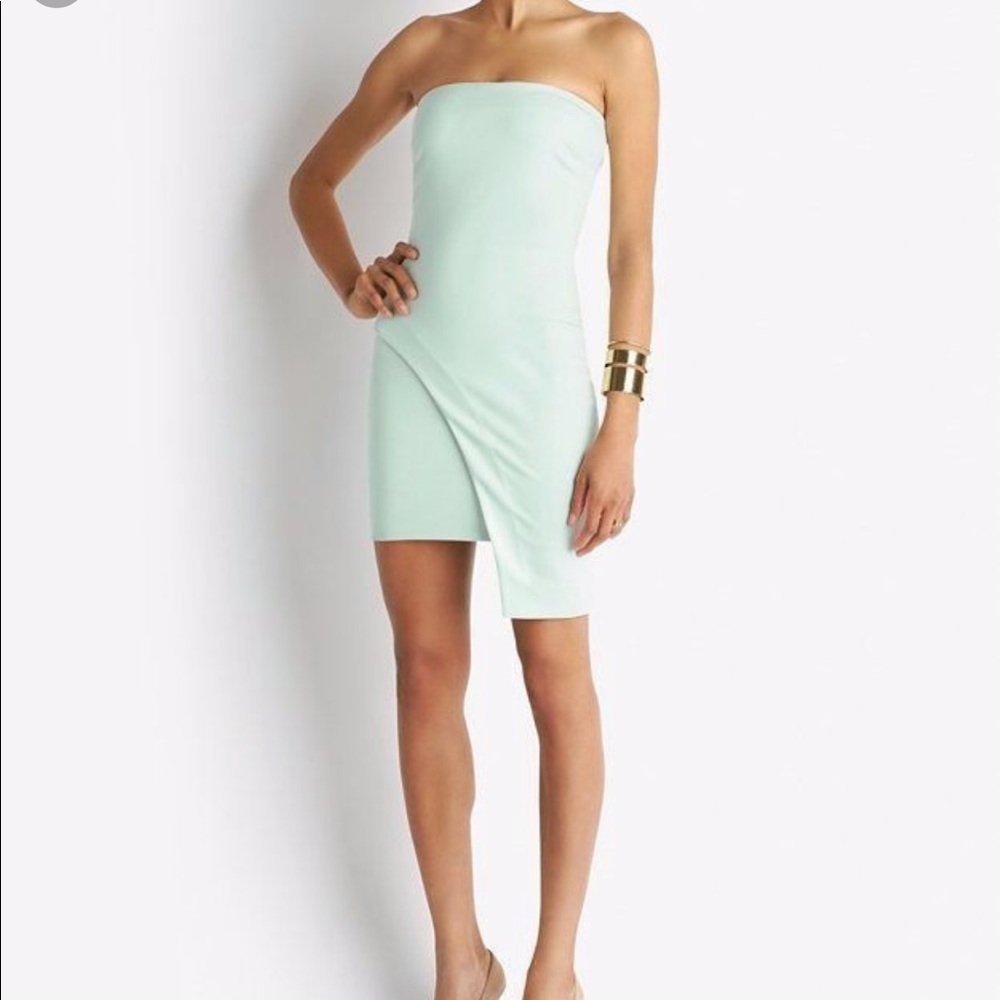 Elizabeth and James mint green asymmetrical dress